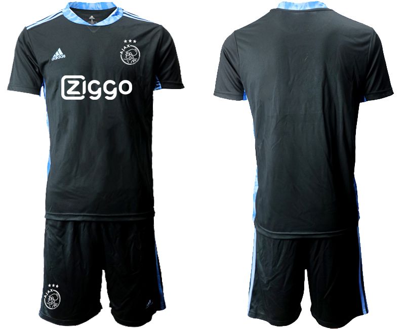 Men 2020-2021 club ajax black goalkeeper Soccer Jerseys